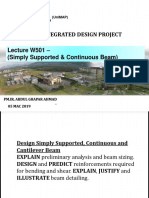 Eat 451/4 - Integrated Design Project Lecture W501 - (Simply Supported & Continuous Beam)