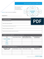 Key Account Plan Template