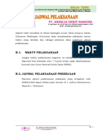 E. Jadwal Pelaksanaan Pekerjaan Edit