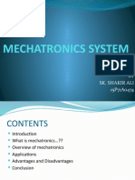 Mechatronics System: BY Sk. Shakir Ali 15P71A0474