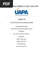 Tarea 7 Planeación de Las Operaciones