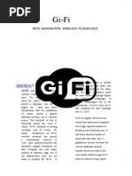 Gi-Fi: Next Generation Wireless Technology