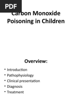 Carbon Monoxide Poisoning in Children