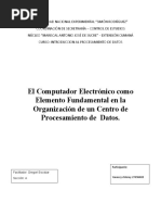 EL COMPUTADOR ELECTRÓNICO Procesamiento de Datos