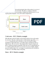 Cash Cows - BCG Matrix Example