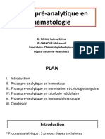 Phase Pré-Analytique en Hématologie - RAHALI FZ