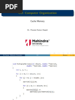 CO: Computer Organization: Cache Memory