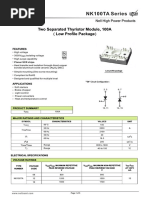 NK100TA Series: Two Separated Thyristor Module, 100A