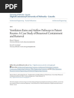 Ventilation Rates and Airflow Pathways in Patient Rooms: A Case Study of Bioaerosol Containment and Removal