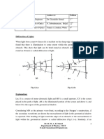 Diffraction of Light