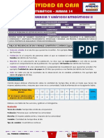 SEMANA 34 - TABLAS DE FRECUENCIA Y GRÁFICOS ESTADÍSTICOS II (3ro MATEMÁTICA)