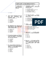 Ydt Vocabulary & Grammar Test 4