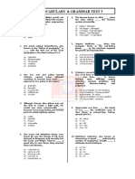 Ydt Vocabulary & Grammar Test 5