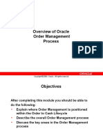 Overview of Oracle Order Management Process