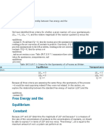 Free Energy and The Equilibrium Constant: Learning Objectives