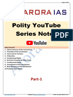 Polity YouTube Series Notes Part-1 (Arora IAS)