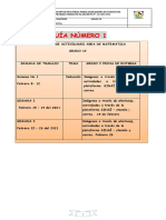 Matematica Guia # 1 Primer Periodo 2021