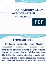 Civilizaţia-Medievală-Demografie Și Economie-Cls A IX A