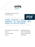 Propuesta de Intervención para Trabajar La Gestión Emocional en Infantil