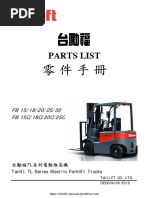 Tailift FB15-30 Parts Manual