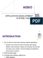 Ads/O: Application Development System / Online