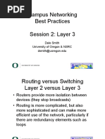 Campus Networking Best Practices Session 2: Layer 3: Dale Smith University of Oregon & NSRC Dsmith@uoregon - Edu