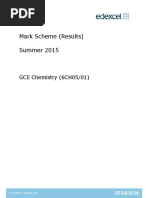 Mark Scheme (Results) Summer 2015: GCE Chemistry (6CH05/01)