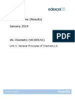 Mark Scheme (Results) January 2014: IAL Chemistry (WCH05/01)