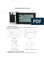 Lcd-Sw900 Instructions: 1. Shell's Size and Material