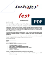 Scenariu Biology Fest