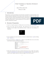 Module 2: Single Point Calculations at Quantum Mechanical Level