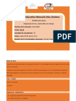 Planificacion Diaria Lunes 18 de Enero 2021