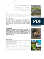 Actividades Productivas Económicas en Guatemala