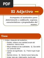 El Adjetivo