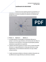 Cuestionario de Electricidad