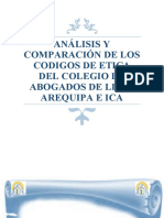 Análisis y Comparación de Los Codigos de Etica Del Colegio de Abogados de Lima