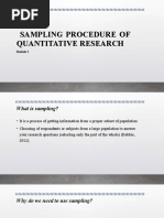 Sampling Procedure in QNR