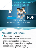 Penyuluhan Kesehatan Jiwa Bagi Remaja