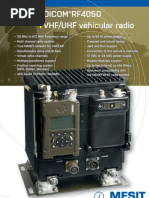 DICOM®RF4050 VHF/UHF Vehicular Radio: Technical Parameters