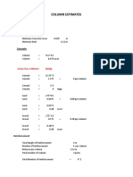 Column Estimates