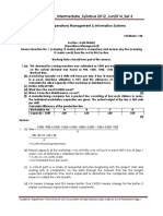 Answer To PTP - Intermediate - Syllabus 2012 - Jun2014 - Set 3: Paper 9 - Operations Management & Information Systems