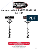 Operating & Parts Manual 2.0 H.P.: Attention