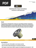 Workshop 03.2: Beam Connections: Introduction To ANSYS Mechanical