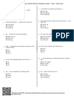 761 Present Continuous Tense MCQ Grammar Quiz Test Exercise