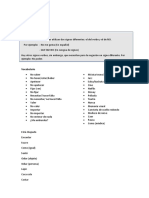 Lengua de Signos Vocabulario