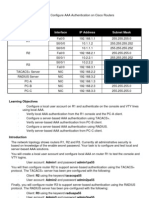 Configure AAA Authentication On Cisco Routers