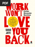 Work Won't Love You Back - Further Discussion Questions