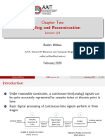 Chapter Two Sampling and Reconstruction: Lecture #4