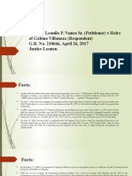 Heirs of Leonilo P. Nunez Sr. V Heirs of Gabino Villanoza