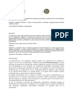 Nitración de Acetanilida Por Sustitución Aromática Electrofilica y Purificación de Los Resultados Por Medio de Re Cristalización